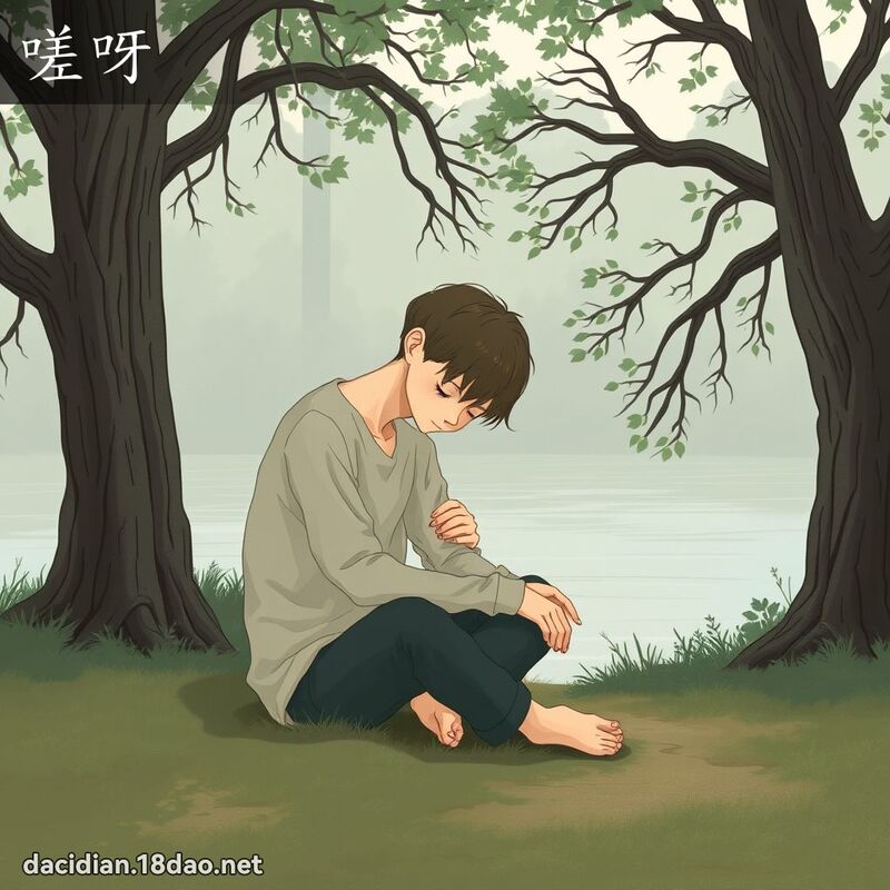嗟呀 - 國語大辭典配圖