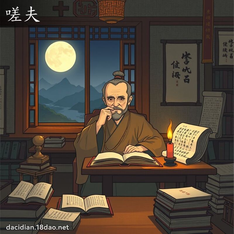 嗟夫 - 國語大辭典配圖
