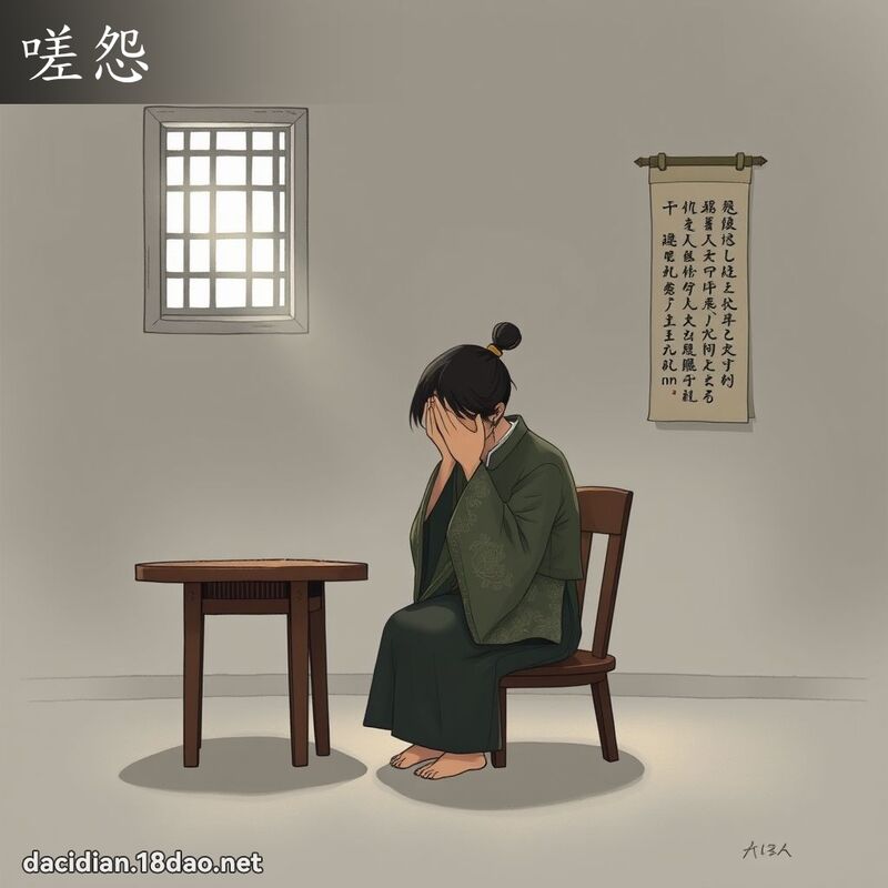 嗟怨 - 國語大辭典配圖
