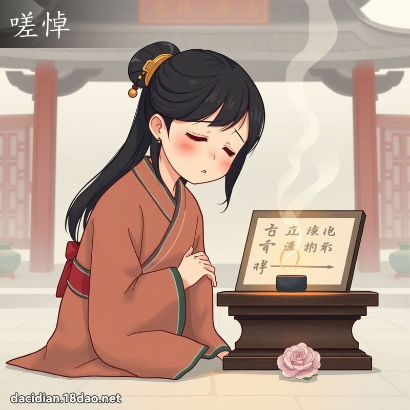嗟悼 - 國語大辭典配圖