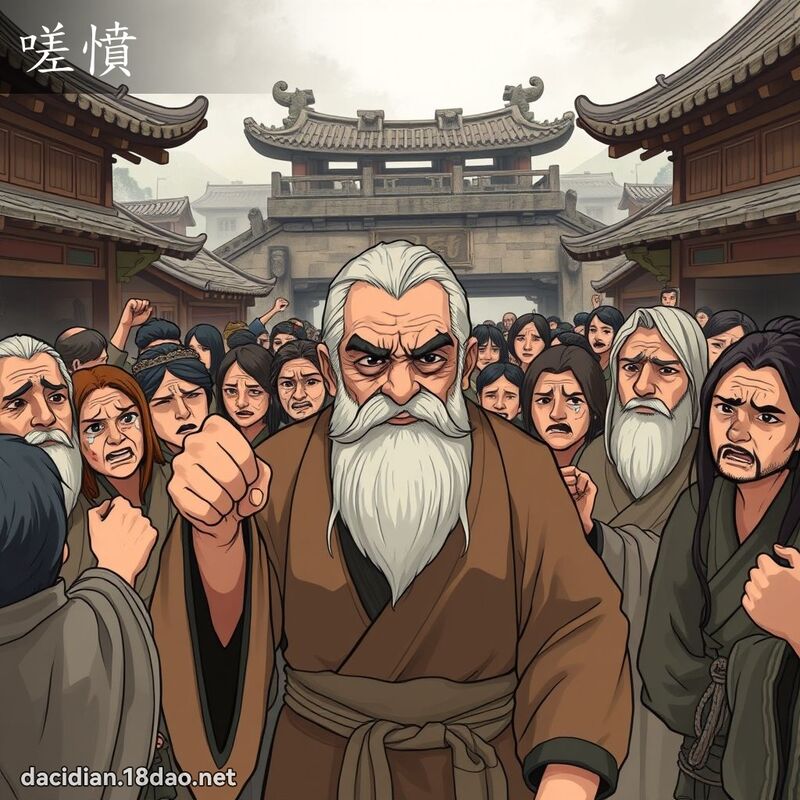 嗟憤 - 國語大辭典配圖