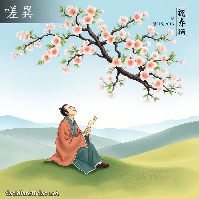 嗟異 - 國語大辭典配圖