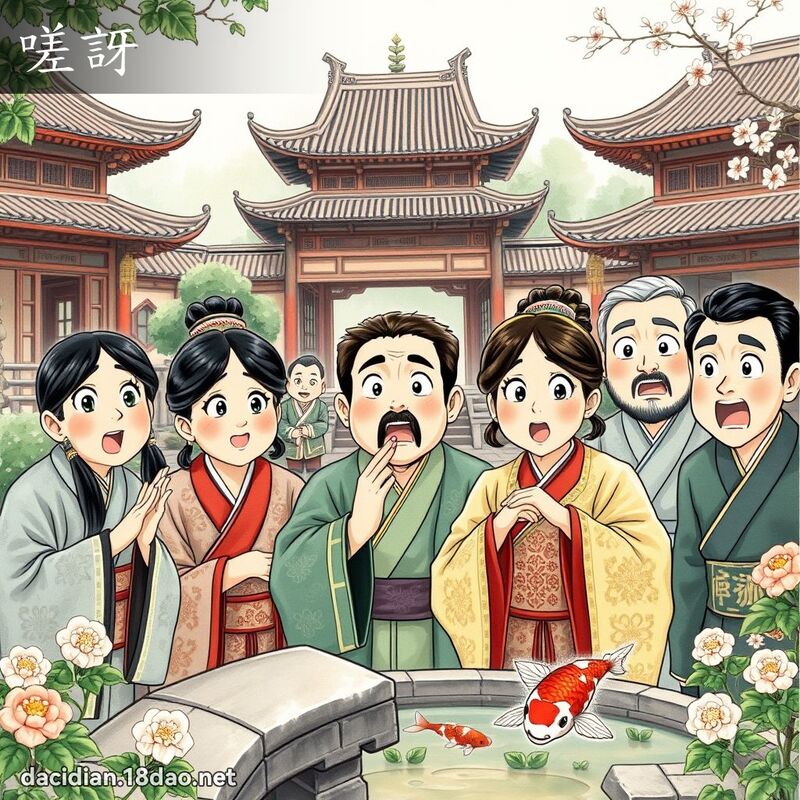 嗟訝 - 國語大辭典配圖