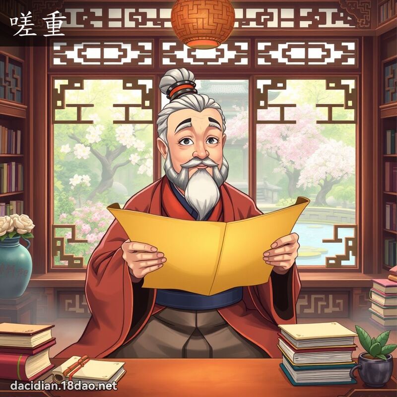 嗟重 - 國語大辭典配圖