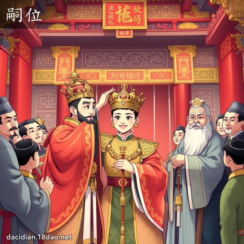 嗣位 - 國語大辭典配圖