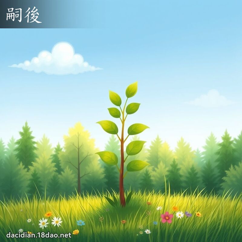 嗣后 - 国语大辞典配图