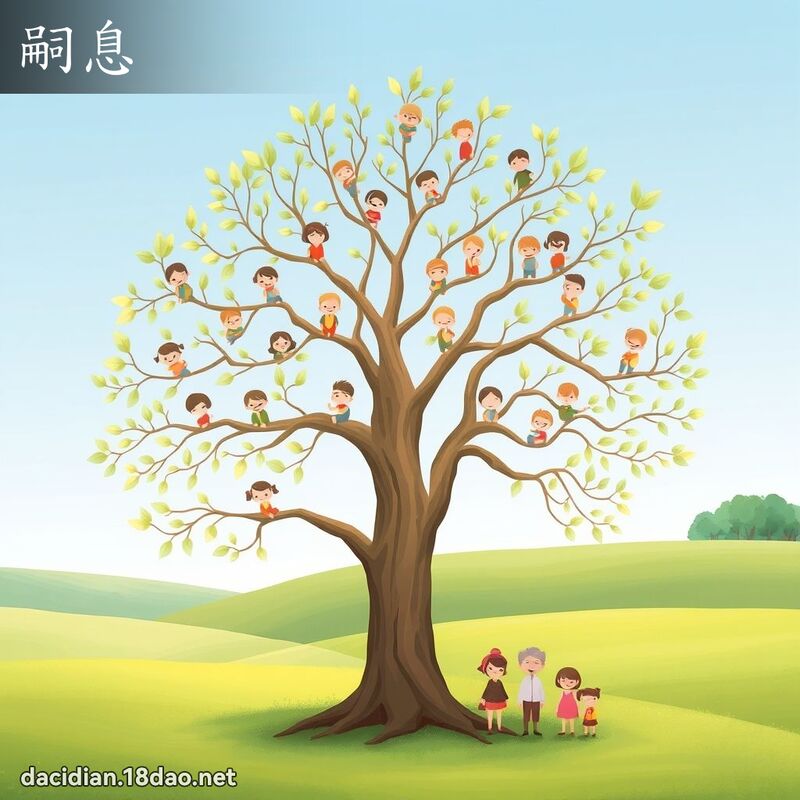 嗣息 - 国语大辞典配图