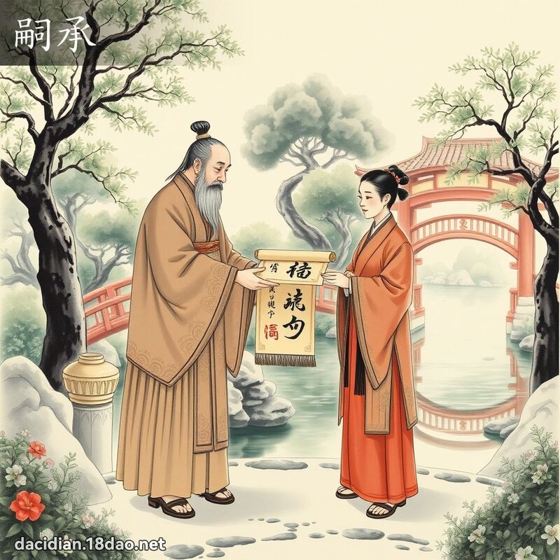 嗣承 - 国语大辞典配图