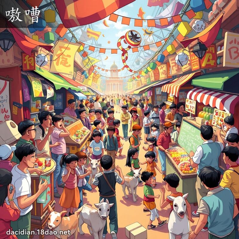 嗷嘈 - 国语大辞典配图