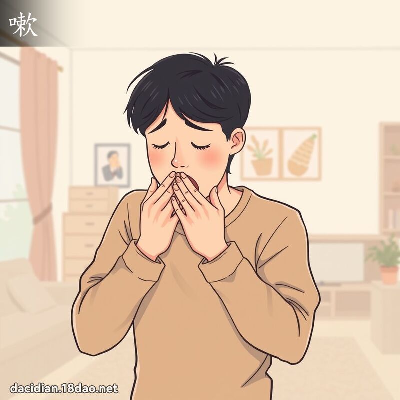 嗽 - 國語大辭典配圖
