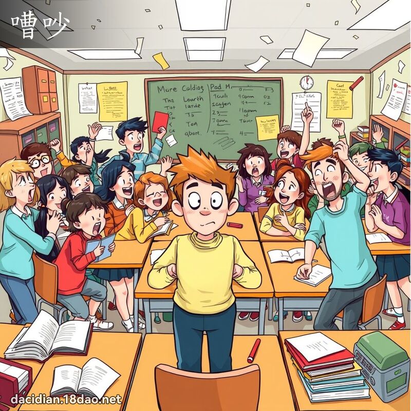 嘈吵 - 国语大辞典配图