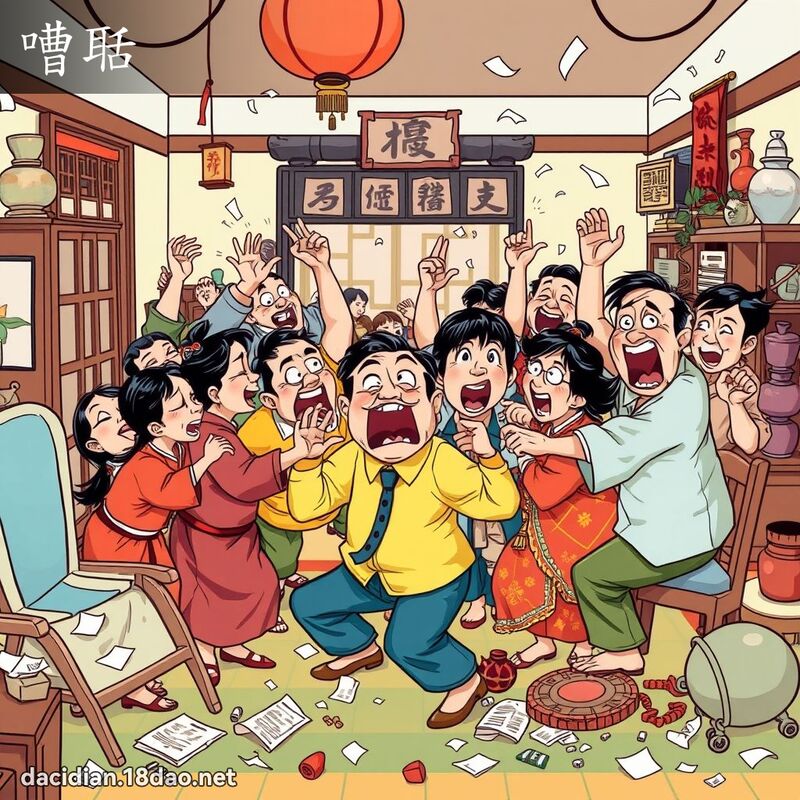 嘈聒 - 國語大辭典配圖