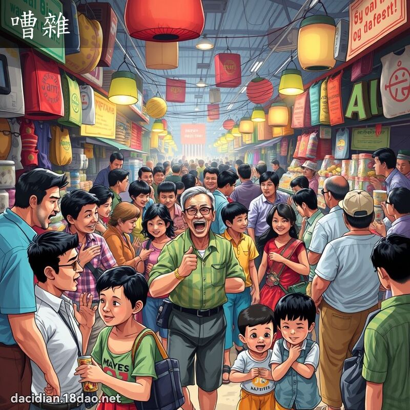 嘈杂 - 国语大辞典配图