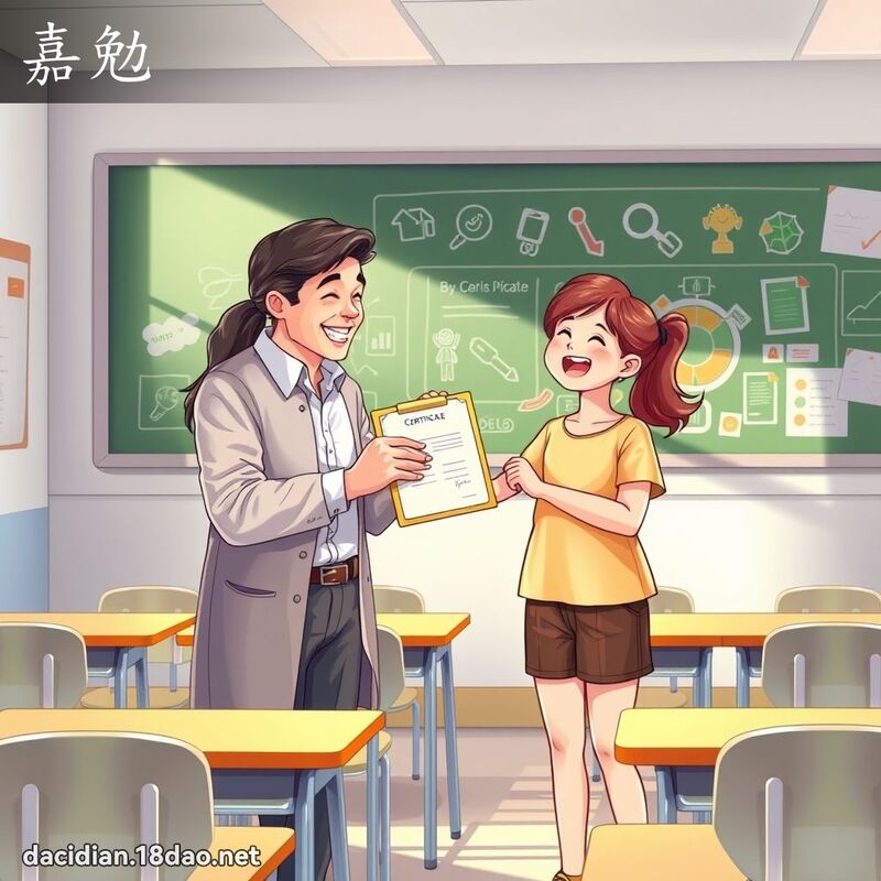嘉勉 - 國語大辭典配圖
