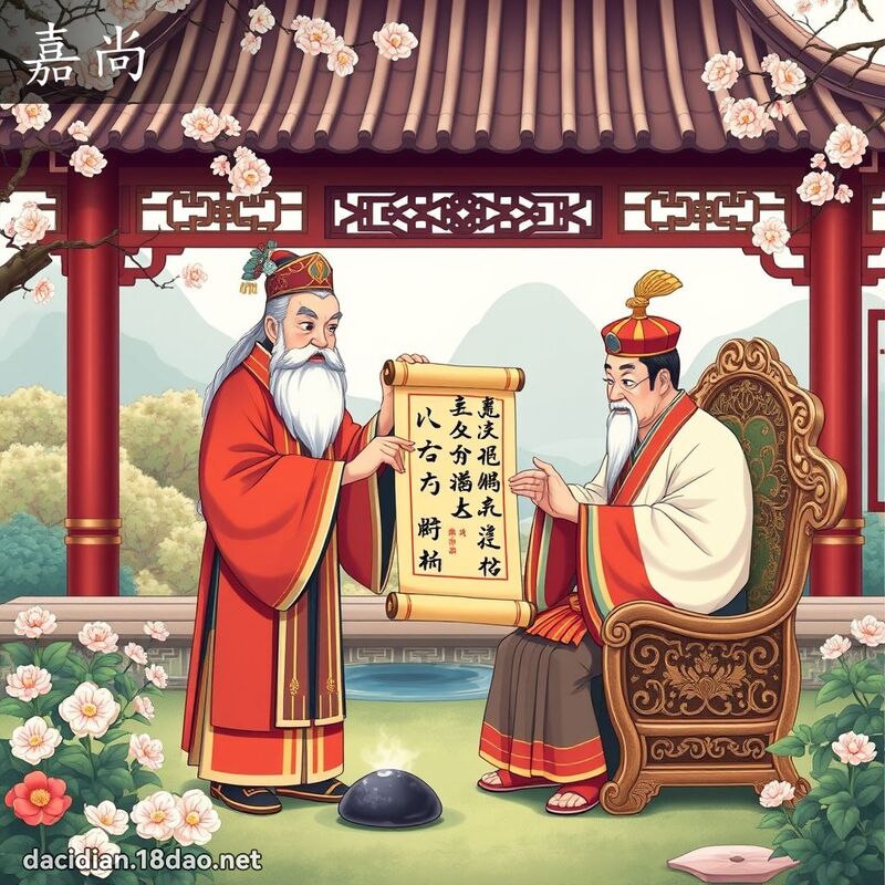 嘉尚 - 国语大辞典配图