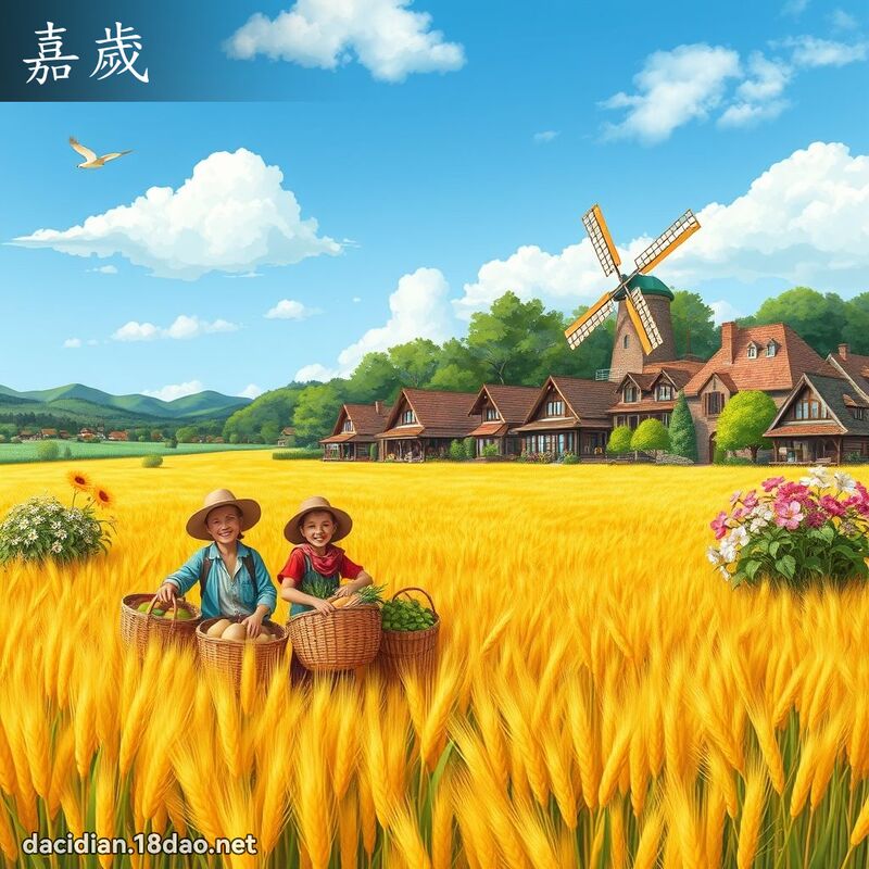 嘉岁 - 国语大辞典配图