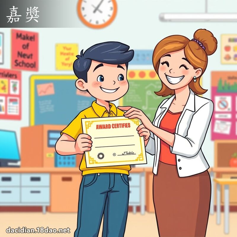嘉獎 - 國語大辭典配圖