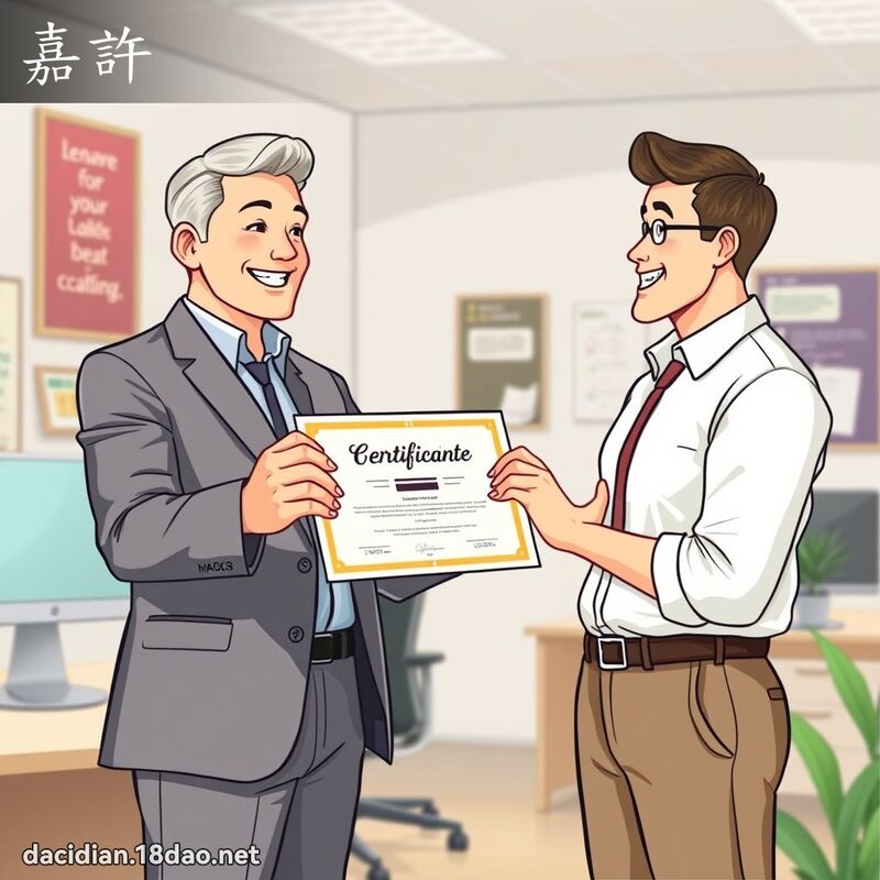嘉许 - 国语大辞典配图