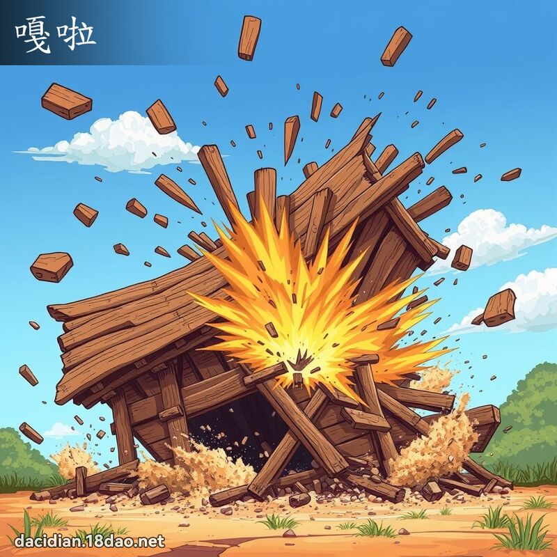 嘎啦 - 国语大辞典配图