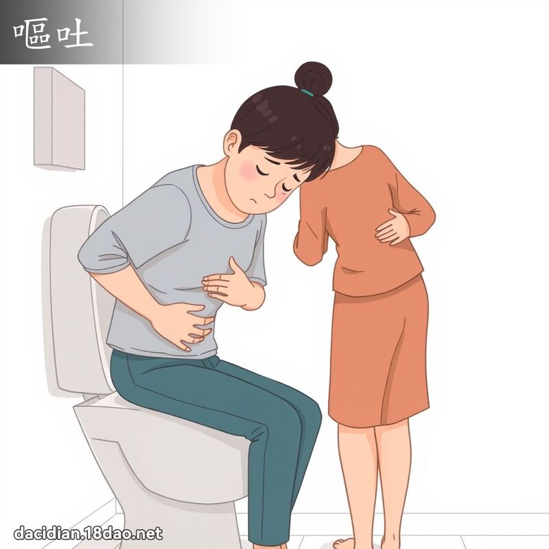 呕吐 - 国语大辞典配图