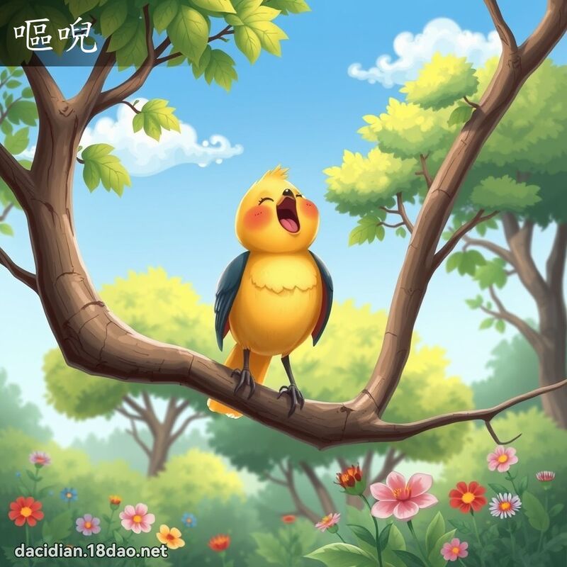 嘔唲 - 國語大辭典配圖