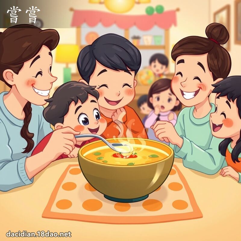 嘗嘗 - 國語大辭典配圖
