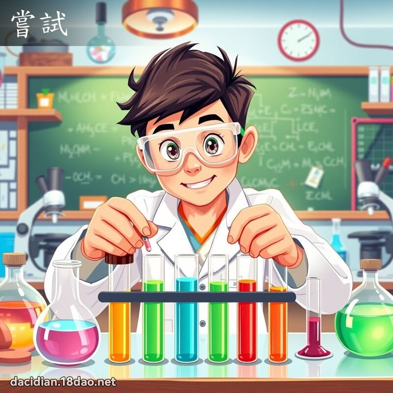 嘗試 - 國語大辭典配圖