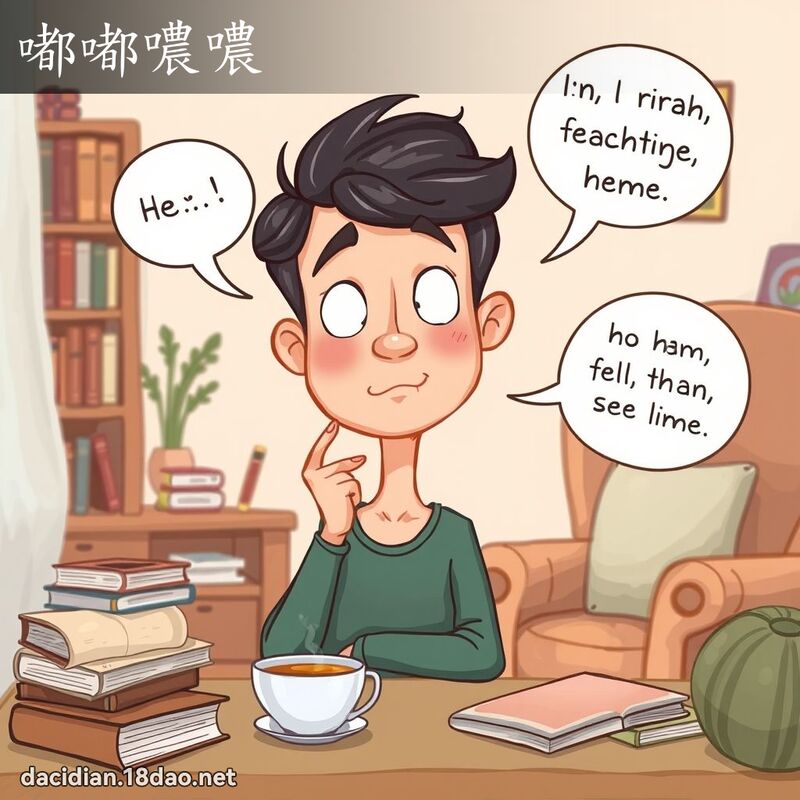 嘟嘟噥噥 - 国语大辞典配图