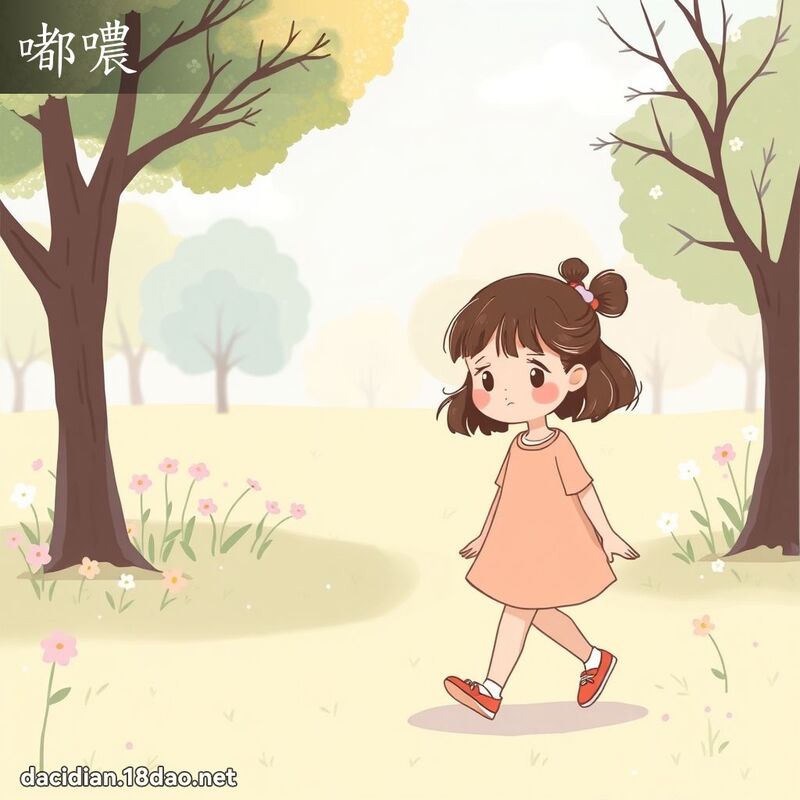 嘟噥 - 国语大辞典配图