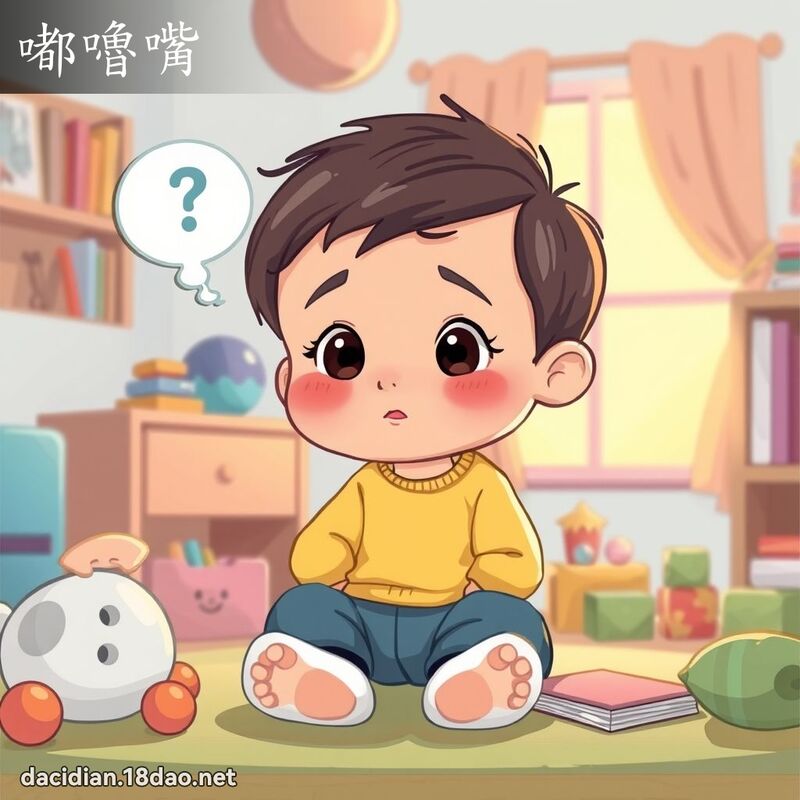 嘟嚕嘴 - 国语大辞典配图