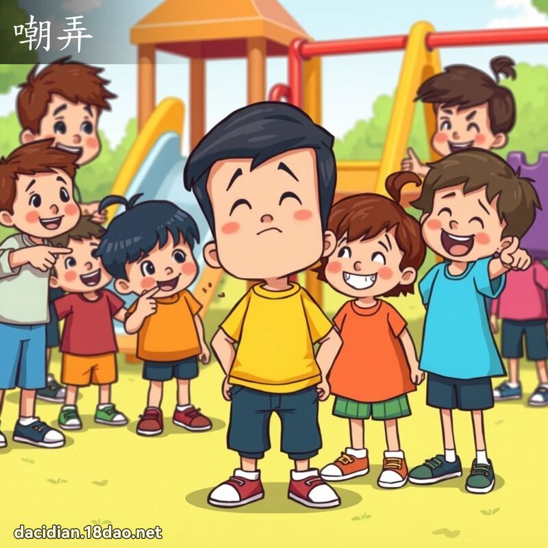 嘲弄 - 國語大辭典配圖