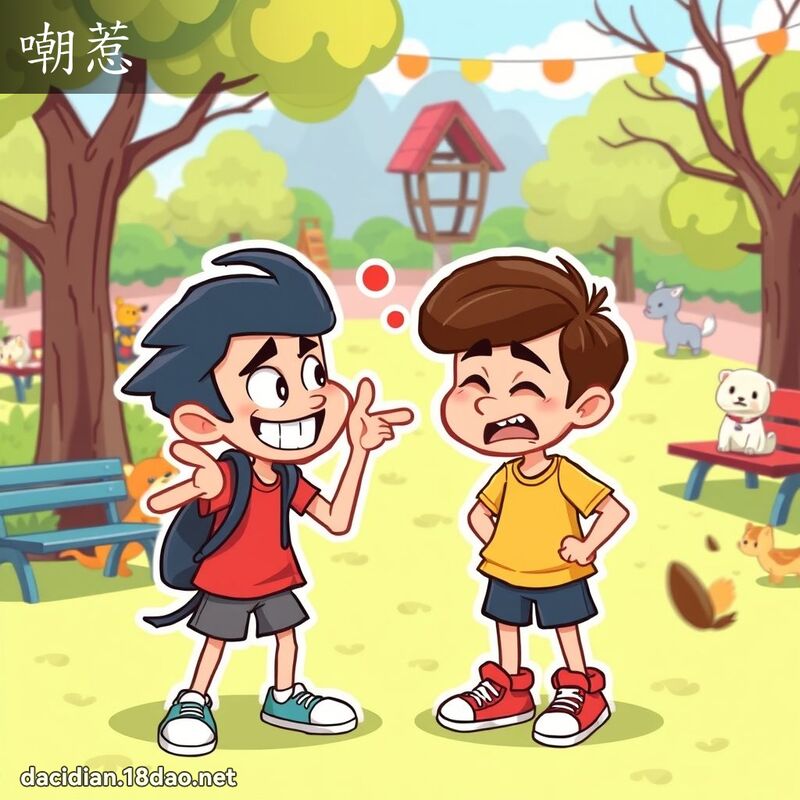 嘲惹 - 国语大辞典配图
