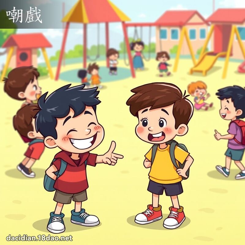 嘲戲 - 國語大辭典配圖