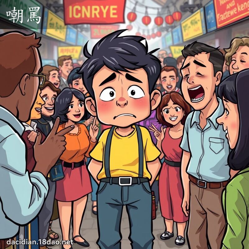 嘲罵 - 國語大辭典配圖
