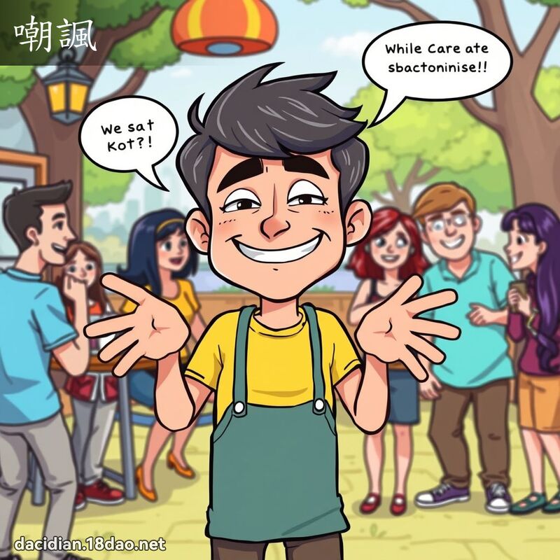 嘲讽 - 国语大辞典配图