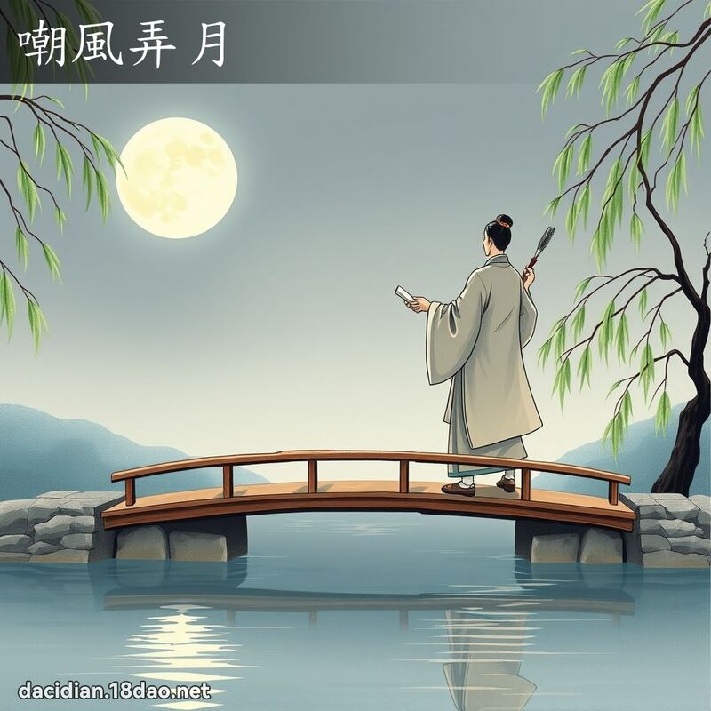 嘲風弄月 - 國語大辭典配圖