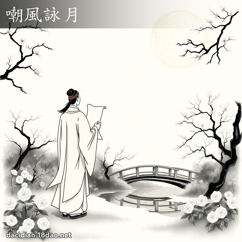 嘲风咏月 - 国语大辞典配图