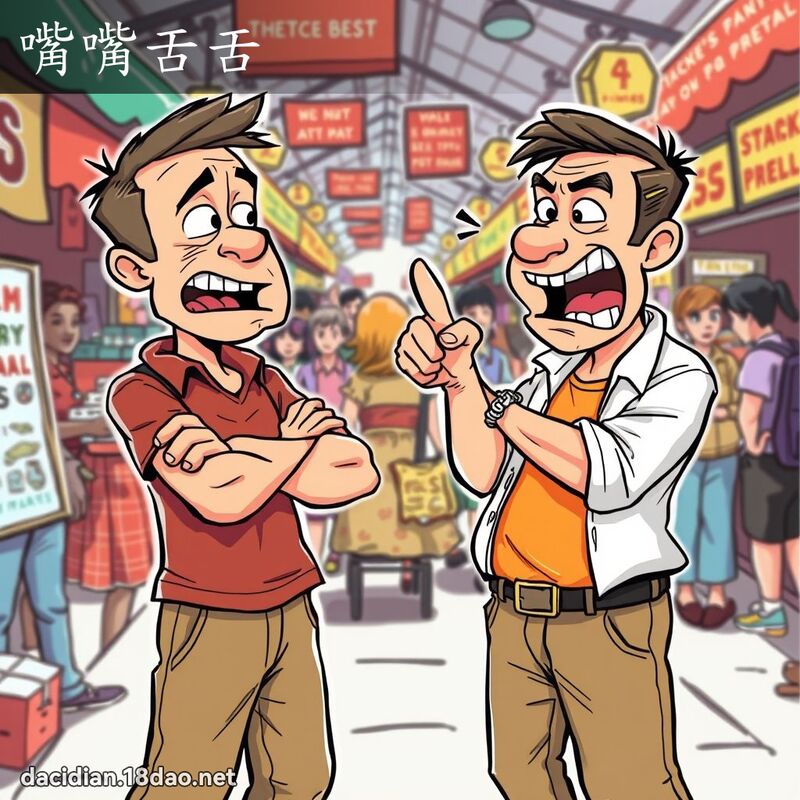嘴嘴舌舌 - 国语大辞典配图
