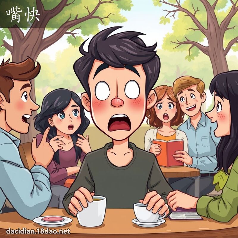嘴快 - 国语大辞典配图