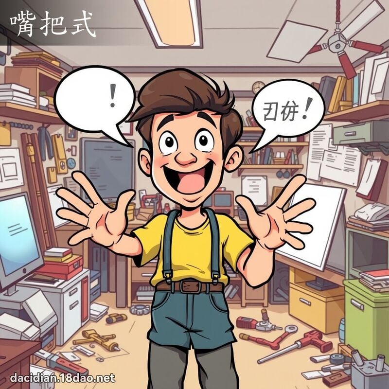 嘴把式 - 国语大辞典配图