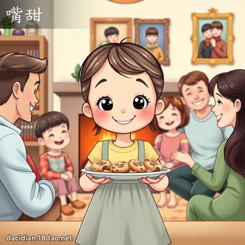 嘴甜 - 国语大辞典配图