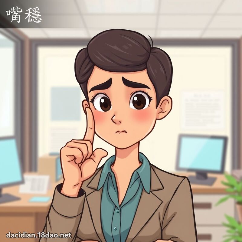 嘴穩 - 國語大辭典配圖