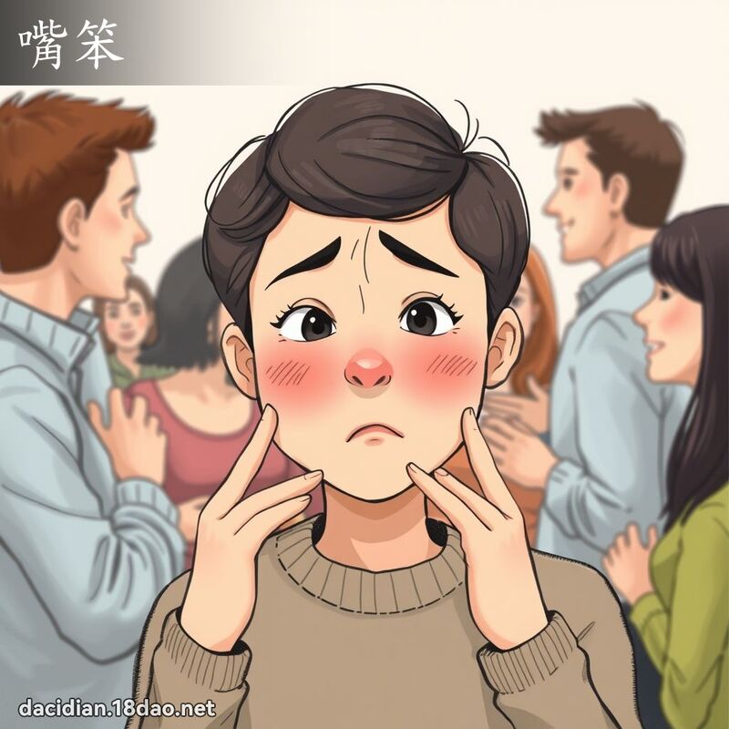 嘴笨 - 国语大辞典配图