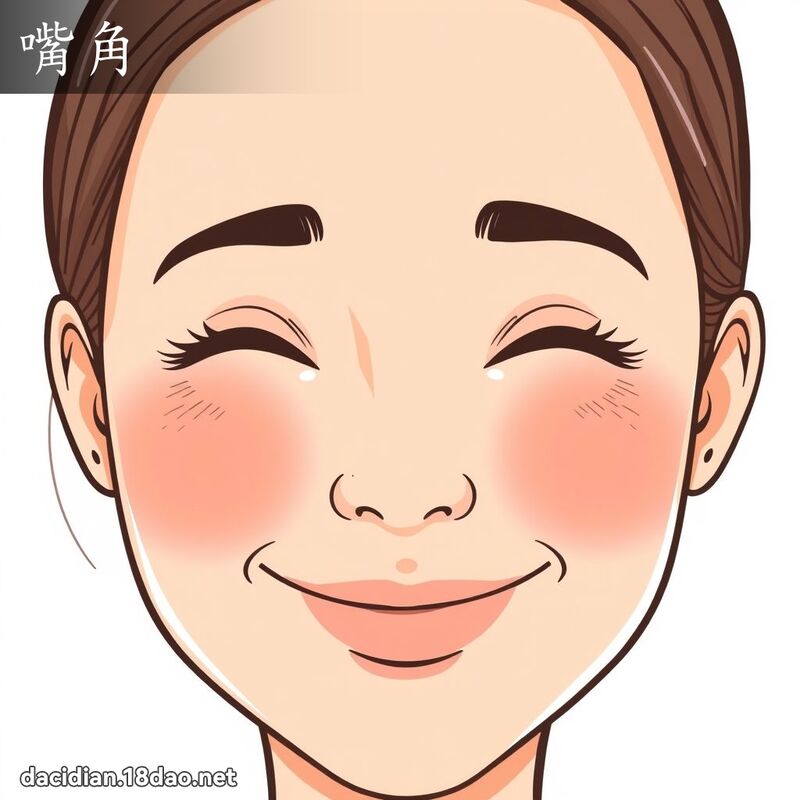 嘴角 - 国语大辞典配图