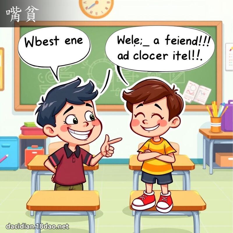 嘴贫 - 国语大辞典配图