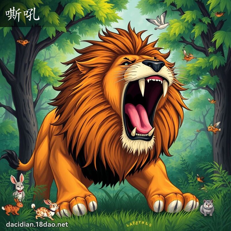 嘶吼 - 國語大辭典配圖