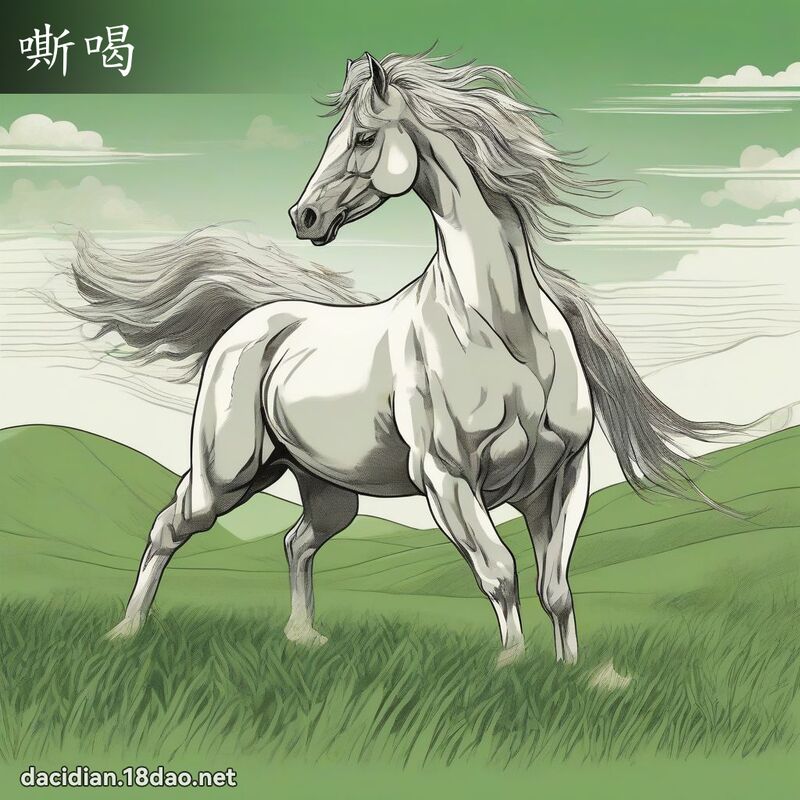 嘶喝 - 國語大辭典配圖