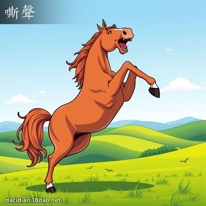 嘶聲 - 國語大辭典配圖