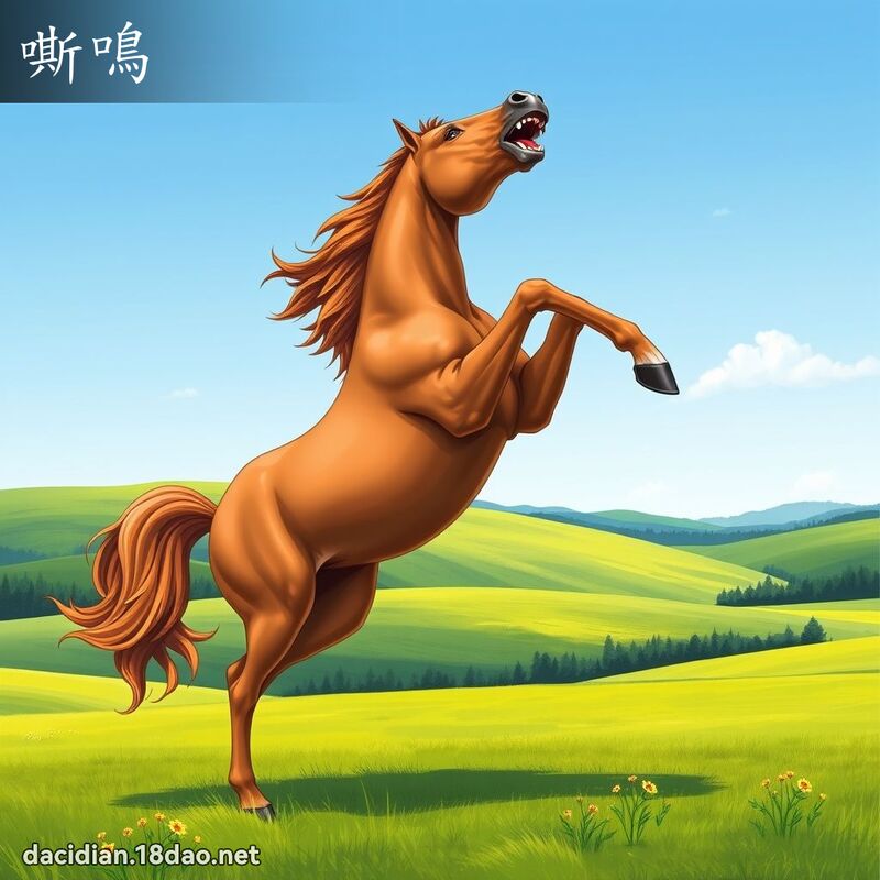嘶鳴 - 國語大辭典配圖