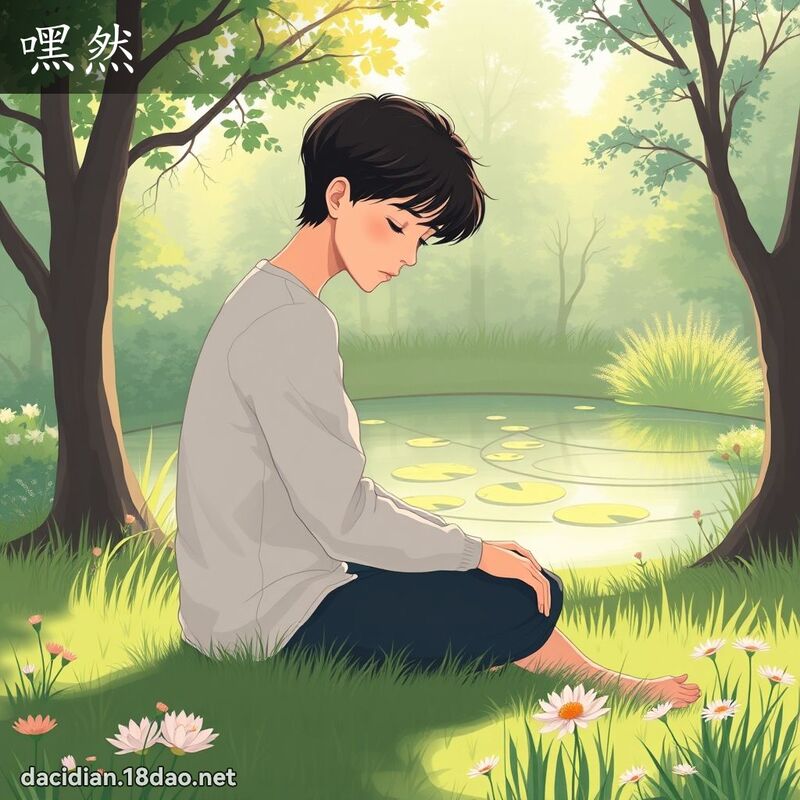 嘿然 - 国语大辞典配图